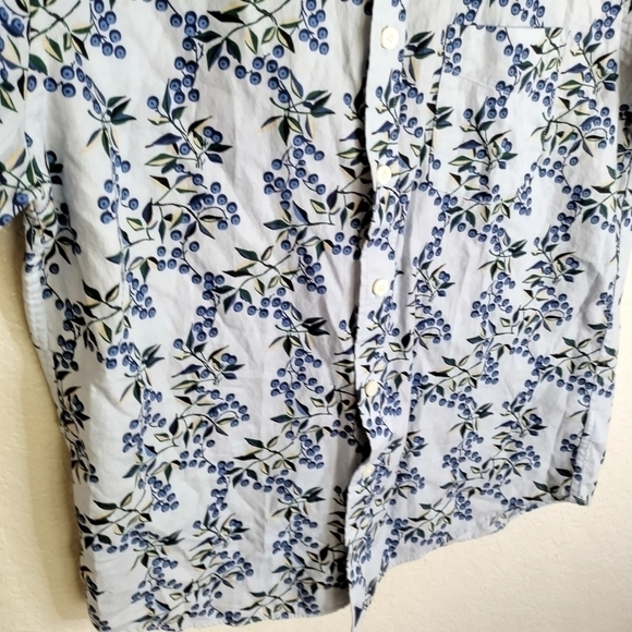 Untuckit Cotton Printed Short-Sleeve Eloro Shirt sz S - Picture 6 of 7